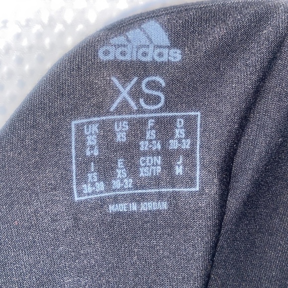 Women’s Adidas Black with white adidas letters muscle tee size XS - Picture 7 of 10
